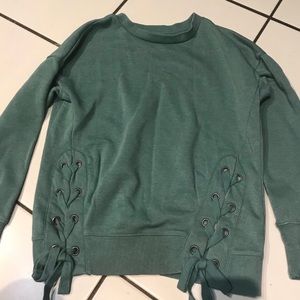 Comfy Ribboned Grey Sweater